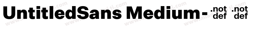 UntitledSans Medium字体转换